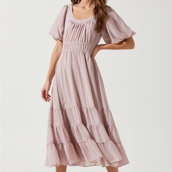 Astr the Label Dusty Rose Midi Dress - M New! - Picture 1 of 7